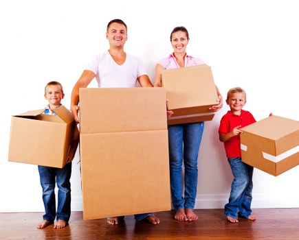 Office removal planning in Camberwell with moving boxes and desks
