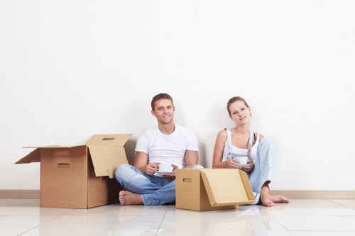 Professional removals service handling furniture in Camberwell